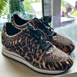 micheal Kors animal print sneakers